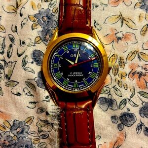 Oris vintage watch manual wind water resistant not proof